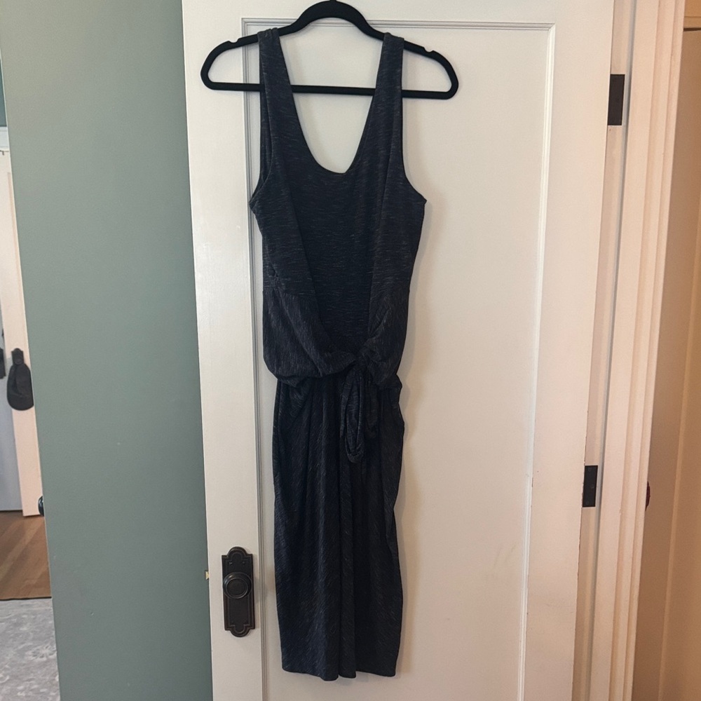 GAP Spacedye Tie Front Midi Dress
